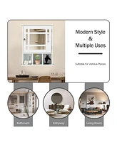 Sugift Wall Mounted and Mirrored Bathroom Cabinet
