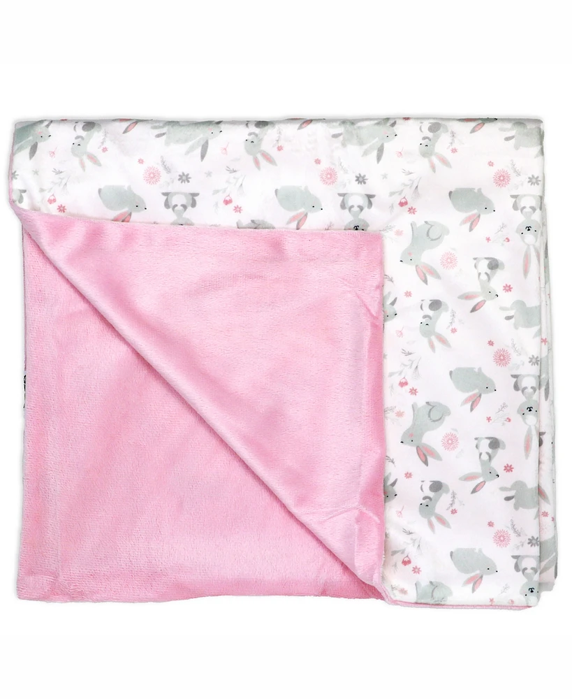 Tendertyme Baby Boys and Girls 2 Layer Minky Blanket