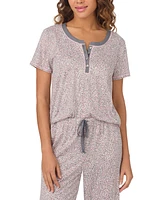 Cuddl Duds Women's 2-Pc. Cropped Short-Sleeve Pajamas Set