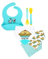 Jesse Lulu Teether Bibs and Silicone Bib Set