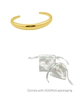 Adornia Gold Tarnish Resistant Gold Dome Cuff Bracelet