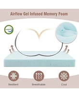 Sugift 10 Pack Seat Cushions Gel Memory Foam for Back