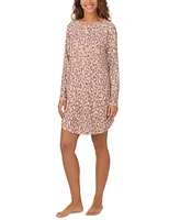 Cuddl Duds Women's Printed Long-Sleeve Sleepshirt