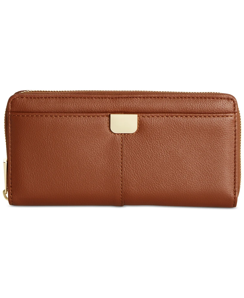 On 34th Angii Zip Around Solid Wallet, Created for Macy's