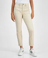 Tinseltown Juniors' Slim Straight Utility Pocket Jeans