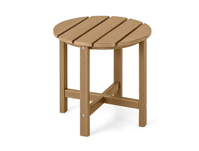 Slickblue 18 Inch Round Weather-Resistant Adirondack Side Table