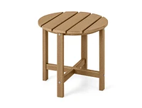 Slickblue 18 Inch Round Weather-Resistant Adirondack Side Table