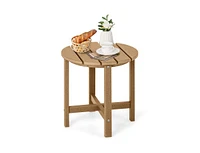 Slickblue 18 Inch Round Weather-Resistant Adirondack Side Table