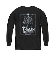 The Hobbit Boys Youth Thorin Stare Long Sleeve Sweatshirts