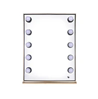 Byootique Lighted Hollywood Vanity Mirror 10pcs Dimmable Led Tabletop Mount Makeup