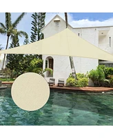 16 Ft 97% Uv Block Triangle Sun Shade Sail Top Canopy Outdoor Patio Pool Garden