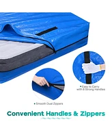 Yescom Mattress Bag Cover for Moving Storage Heavy Duty 8 Handles Zipper Reusable Cover with Strong Zipper Closure King Size