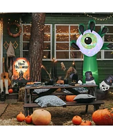 Yescom Halloween Inflatable Monster Hand with Eyeball & Garden Flag Kit Yard Decoration 2024