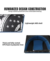 Ahr Half Face Motorcycle Helmet Sun Visor Dot Approved Bike Chopper Cruiser
