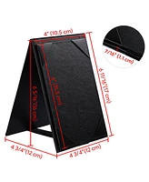 Yescom 10Pcs 4"x 6" Double-sided Table Tent Holder Menu Holder A-Frame Restaurant Black