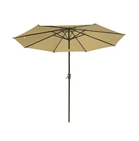 Yescom 9ft UV50+ Fade Resistant New Olefin Outdoor Patio Umbrella 8 Rib Crank Tilt Beach Market Table Water Repellent