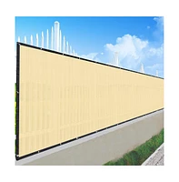 Yescom 25x6 ft Outdoor Privacy Fence Screen Mesh Windscreen 180gsm Virgin Hdpe Fencing Shade Cover Garden