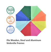 Yescom 8ft Universal Replacement Umbrella Canopy Top Cover Patio Beach