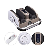 Yescom Electric Foot Massage Machine 360° Adjustable with Heat Shiatsu Roller Vibration