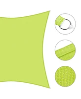 2 Pack 16x16 Ft 97% Uv Block Square Sun Shade Sail Hdpe Canopy Patio Garden Yard