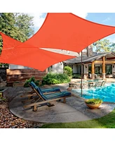 2 Pack 13x7 Ft 97% Uv Block Rectangle Hdpe Sun Shade Sail Heavy Duty Canopy Park