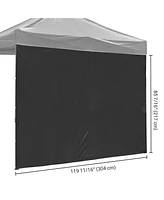 Instahibit Sidewall UV30+ Fits 10x10ft Canopy Outdoor Picnic 1 Piece Yard Patio