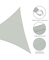 10 Ft Triangle Sun Shade Sail Canopy 97% Uv Block Patio Awning Outdoor Garden