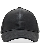 Steve Madden Women's Stone Distressed Metallic Baseball Cap