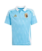 Adidas Big Boys and Girls Blue Belgium National Team 2024 Away Replica Jersey