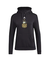 Adidas Women's Black Argentina National Team Crest Pullover Hoodie