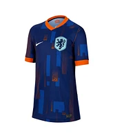 Nike Big Boys and Girls Blue Netherlands National Team 2024 Away Replica Jersey