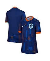 Nike Big Boys and Girls Blue Netherlands National Team 2024 Away Replica Jersey