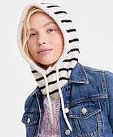 On 34th Women's Striped Drawstring Balaclava, Created for Macy's