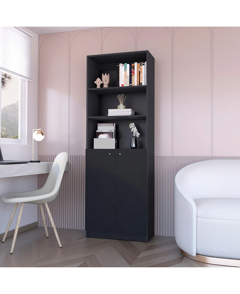 Fm Furniture Sutton 2-Door Bookcase