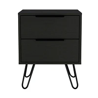 Fm Furniture Nuvo Nightstand,Two Drawers