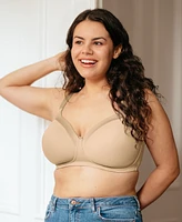 Playtex Women's Secrets Shapes & Supports Balconette Full Figure Wirefree Bra US4824