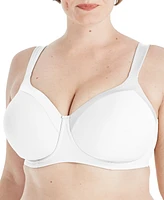 Playtex Women's Secrets Shapes & Supports Balconette Full Figure Wirefree Bra US4824