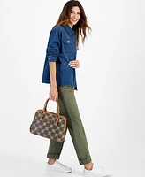 Giani Bernini Monogram Signature Dome Satchel