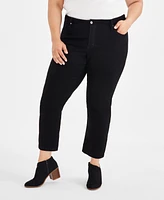 Style & Co Plus Mid-Rise Girlfriend Jeans, Created for Macy's