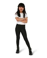 Belle & Bloom Big Girls City Slicker Mini Coated Legging - Black