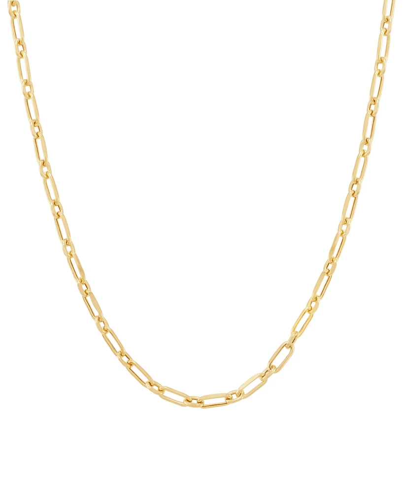 Italian Gold Children's Paperclip Link 13" Chain Necklace in 14k Gold