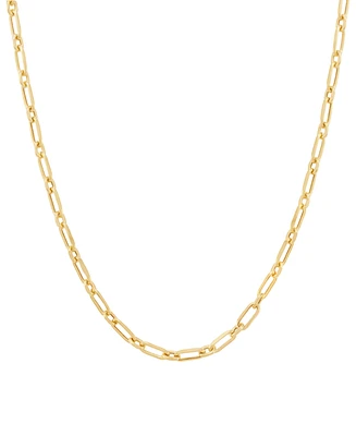 Italian Gold Children's Paperclip Link 13" Chain Necklace in 14k Gold