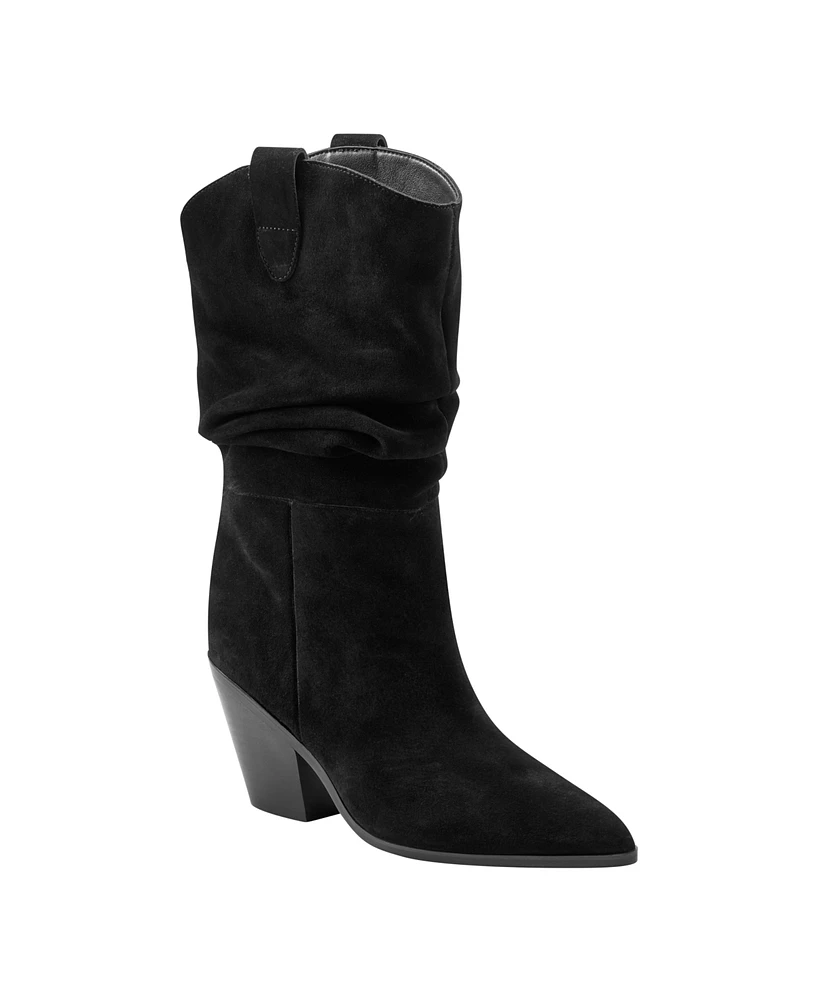 Marc Fisher Ltd Women's Myleea Slouchy Pointy Toe Dress Boots