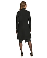 Donna Karan New York Women's Stand-Collar Longline Coat