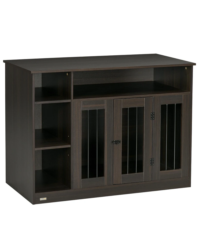 PawHut Dog Crate Furniture with Storage Space