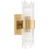 Stiffel Gillery 15 1/2" High Warm Antique Brass Wall Sconce