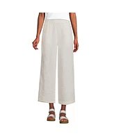 Lands' End Women's High Rise Gauze Crop Pants