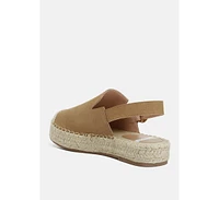 Affie suede slingback strap espadrilles
