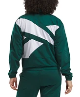 Reebok Women's Identity Back Vector Tricot Track Jacket