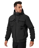 Hawke & Co. Men's Soft-Shell Hooded Sherpa Jacket